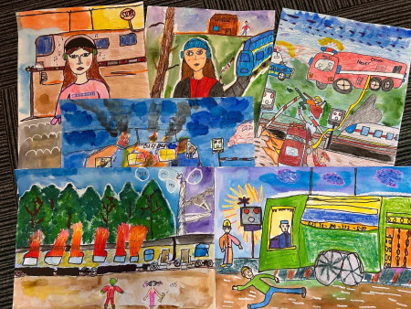 Výtvarná soutěž - Jak se chovat bezpečně na železnici a železničním přejezdu